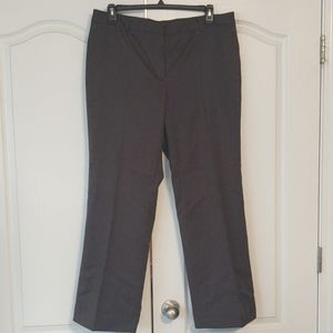 Dark grey boot cut dress pants